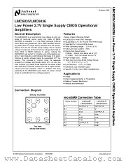 LMC6036IMX datasheet pdf National Semiconductor