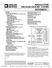 ADV7310 datasheet pdf Analog Devices