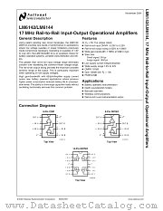 LM6142AIM datasheet pdf National Semiconductor
