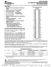 SN74ALVCF162834LR datasheet pdf Texas Instruments