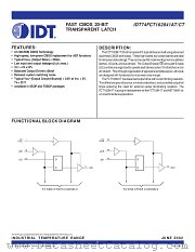 IDT74FCT162841CTPA datasheet pdf IDT