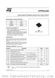 STPS2L25 datasheet pdf ST Microelectronics