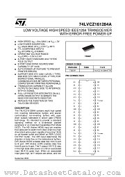 74LVCZ161284ATTR datasheet pdf ST Microelectronics