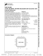 ADC12L080CIVY datasheet pdf National Semiconductor