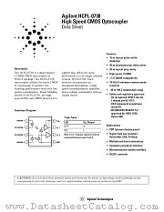 HCPL-0738 datasheet pdf Agilent (Hewlett-Packard)