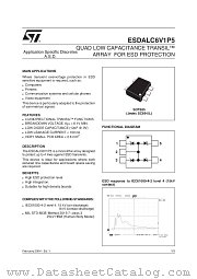ESDALC6V1P5 datasheet pdf ST Microelectronics