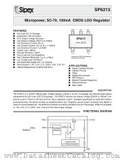 SP6213EC5-L-2.7/TR datasheet pdf Sipex Corporation