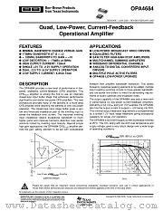 OPA4684IPWR datasheet pdf Texas Instruments