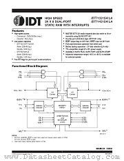IDT71321LA25PFI datasheet pdf IDT