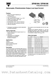 SFH618A-5X006 datasheet pdf Vishay