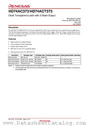 HD74AC373 datasheet pdf Renesas
