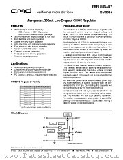 CM3015-30ST datasheet pdf California Micro Devices Corp
