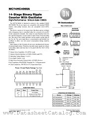 MC74HC4060ADTR2 datasheet pdf ON Semiconductor