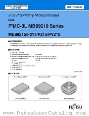 MB89F217 datasheet pdf Fujitsu Microelectronics