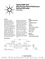 HLMP-LD17-NR0ZZ datasheet pdf Agilent (Hewlett-Packard)