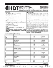IDT71V25761S166PFI8 datasheet pdf IDT