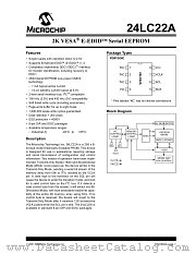 24LC22A-I/P datasheet pdf Microchip