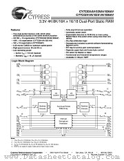 CY7C025AV-25AI datasheet pdf Cypress