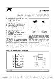 74VHC257 datasheet pdf ST Microelectronics