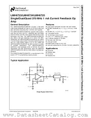 LMH6725MA datasheet pdf National Semiconductor