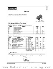 FJV992EMTF datasheet pdf Fairchild Semiconductor