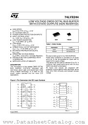 74LVX244 datasheet pdf ST Microelectronics