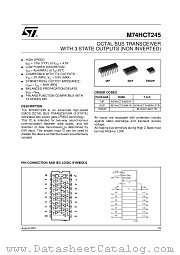 M74HCT245 datasheet pdf ST Microelectronics