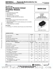 MHW1345 datasheet pdf Freescale (Motorola)