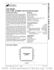 ADC10D020EVAL datasheet pdf National Semiconductor