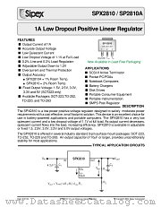 SPX2810AR-L datasheet pdf Sipex Corporation