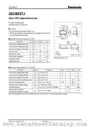 2SC6037J datasheet pdf Panasonic