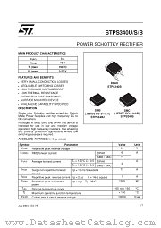 STPS340 datasheet pdf ST Microelectronics