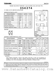 3SK274 datasheet pdf TOSHIBA