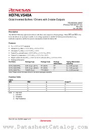 HD74LV540A datasheet pdf Renesas