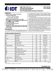 IDT71V67703S80BQ datasheet pdf IDT