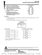 74ACT11008PWR datasheet pdf Texas Instruments
