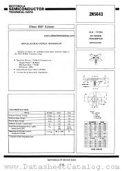 2N5643 datasheet pdf Motorola