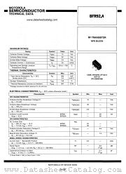 BFR92A datasheet pdf Motorola