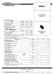 BFR93A datasheet pdf Motorola