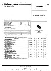 MMBR931 datasheet pdf Motorola