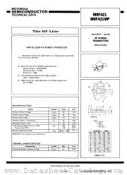 MRF421MP datasheet pdf Motorola