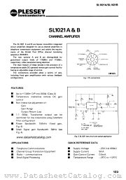 SL1021A datasheet pdf PLESSEY Semiconductors