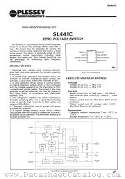 SL441C datasheet pdf PLESSEY Semiconductors