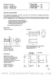 TAA521A datasheet pdf Siemens