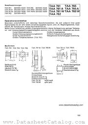 TAA765W datasheet pdf Siemens