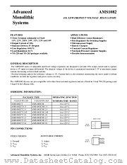 AMS1082CT-3.3 datasheet pdf Advanced Monolithic Systems