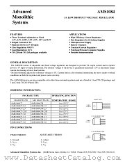 AMS1084CM-3.3 datasheet pdf Advanced Monolithic Systems