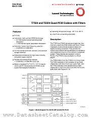 T7504-ML-TR datasheet pdf Agere Systems