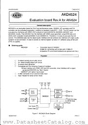 AKD4524 datasheet pdf AKM