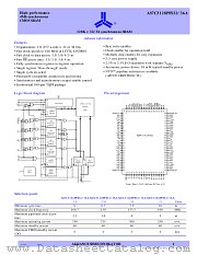 AS7C3128PFS36A-3.5TQC datasheet pdf Alliance Semiconductor